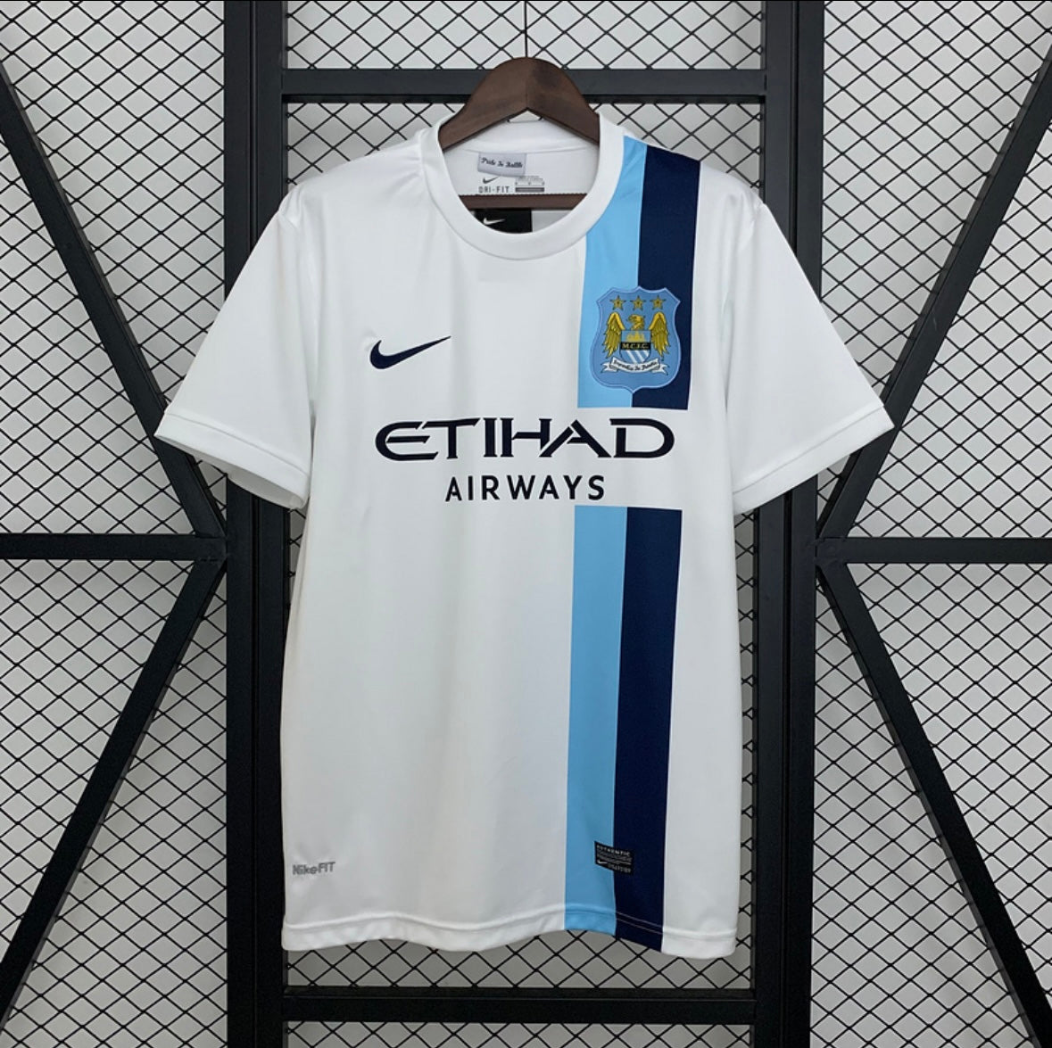 Maillot Manchester City 2013-2014 blanc vintage rétro - Le 12ème Maillot