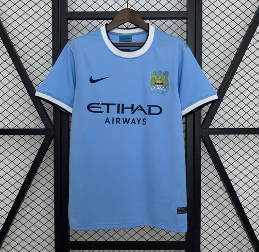 Maillot Manchester City 2013-2014 bleu vintage et rétro - Le 12ème Maillot