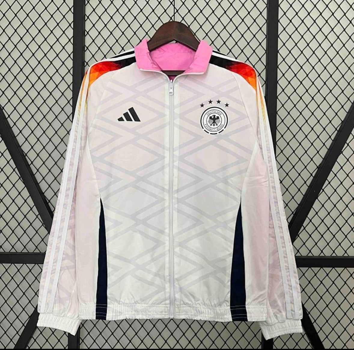 Veste de l'Allemagne 2024 blanche et rose
