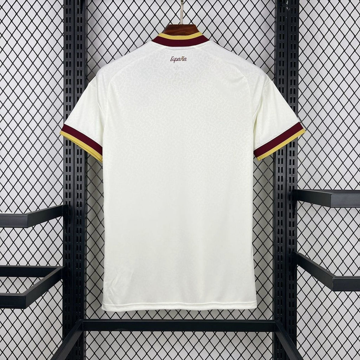 Maillot Espagne 2 etoiles exterieur blanc champions du monde 2026