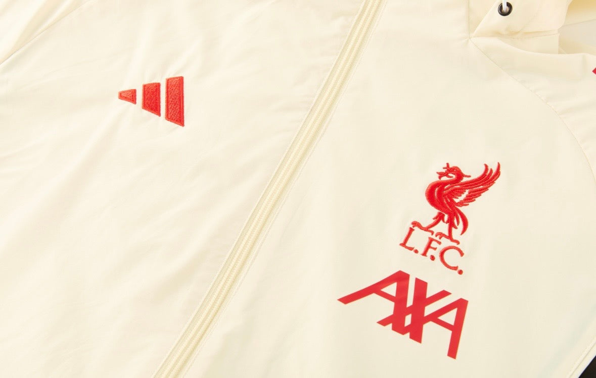 Ensemble de survêtement Liverpool 2026 blanc à capuche - vue 2