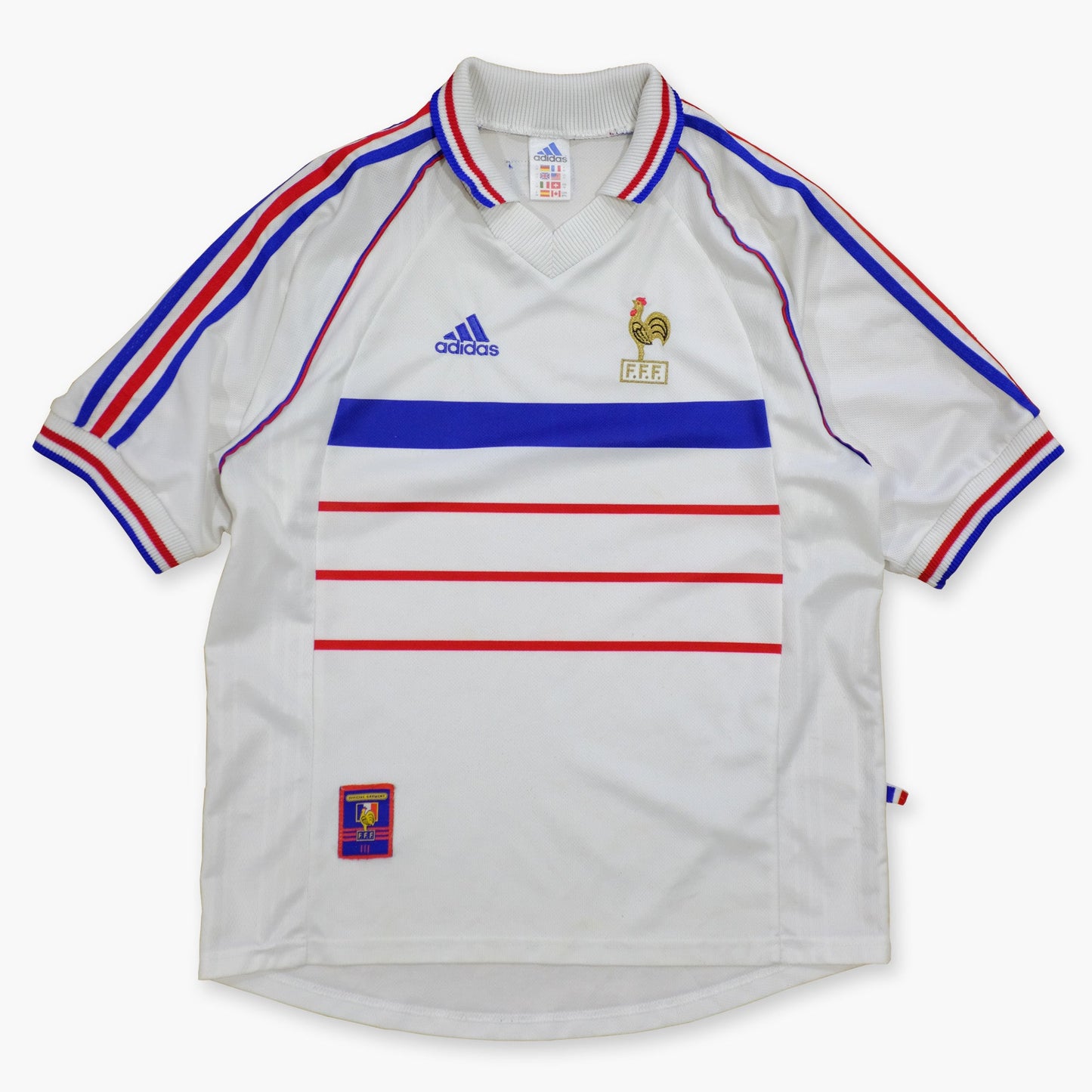 Maillot équipe de France 1998 blanc vintage et rétro - Le 12ème Maillot