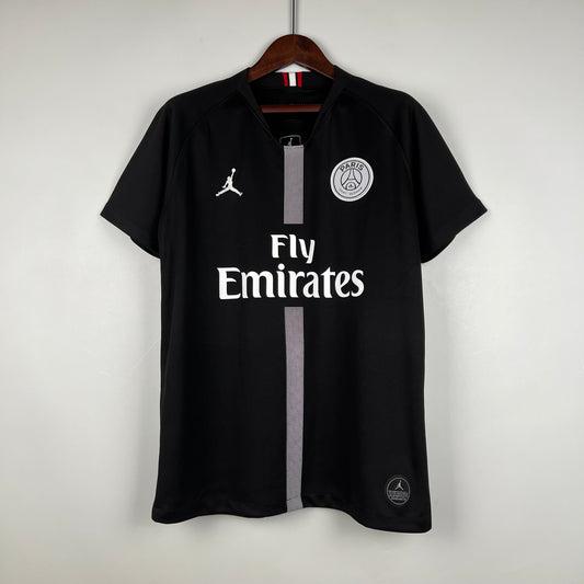 Maillot Retro Paris Saint-Germain 18/19 Noir - pas chère- flocage personnalisé .