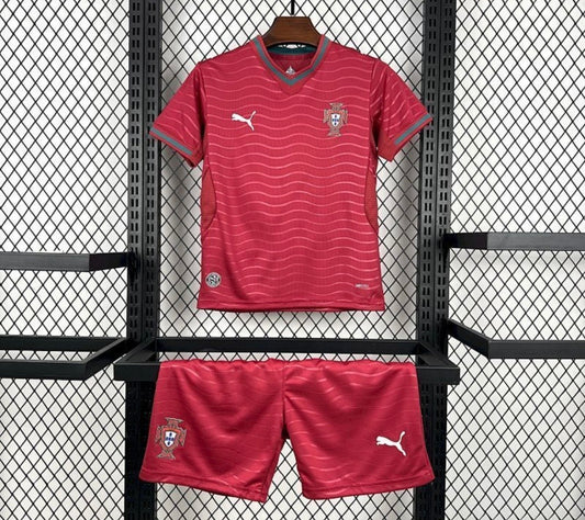 Maillot Portugal domicile coupe du monde 2026 rouge kits enfant