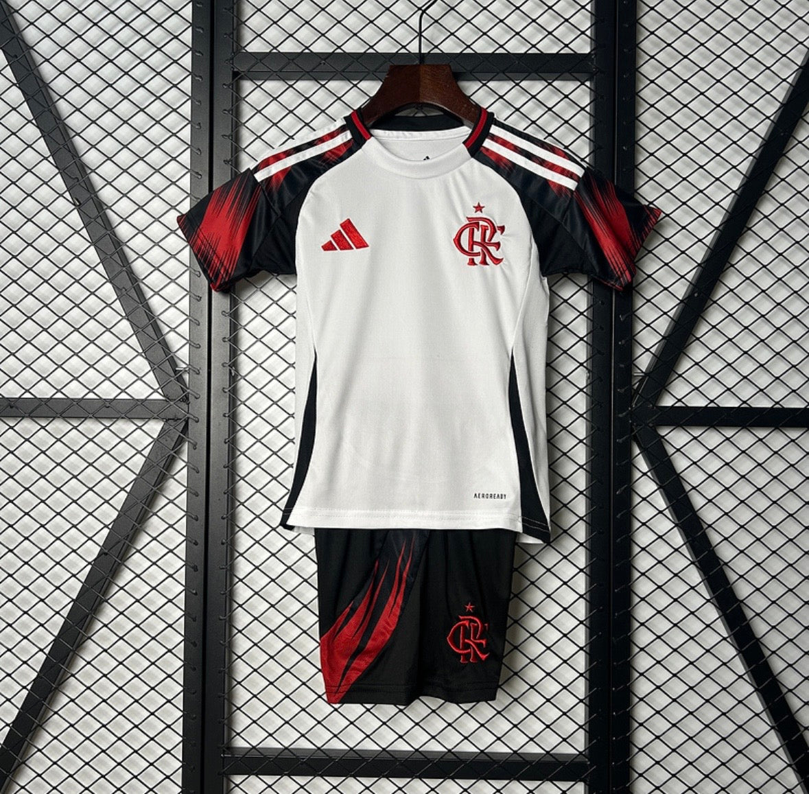 Maillot Flamengo 2025/26 extérieur blanc pour enfants