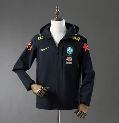 Veste coupe-vent réversible Brésil black