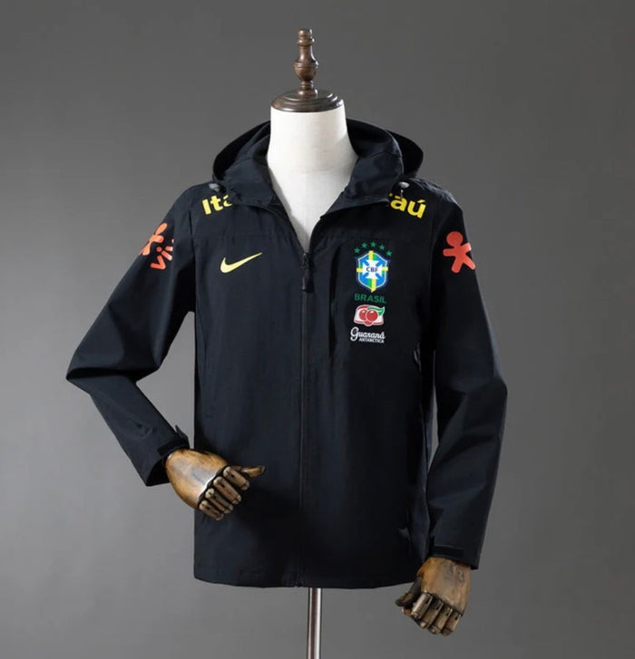 Veste coupe-vent réversible Brésil black