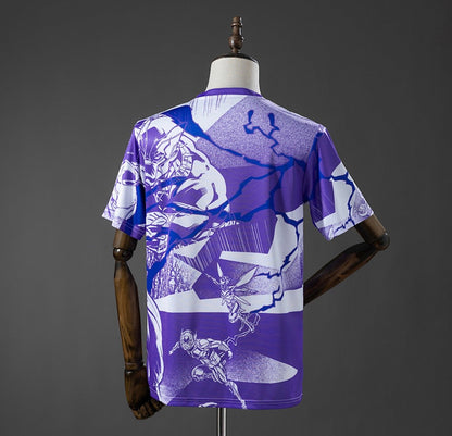 Maillot Real Madrid 25/26 Avengers - Avant-match violet - vue 2