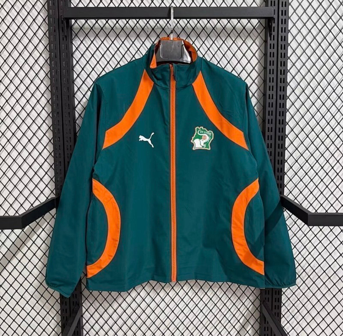 Veste de survêtement Côte d'Ivoire 2026 bleu
