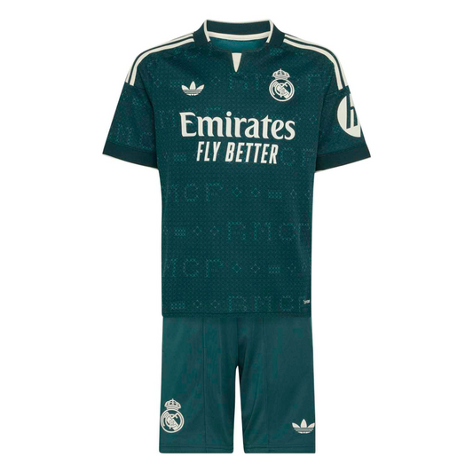 Maillot Réal Madrid 26/27 extérieur vert pour enfants
