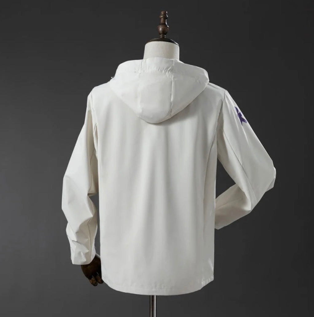 Veste coupe-vent réversible Brésil blanc