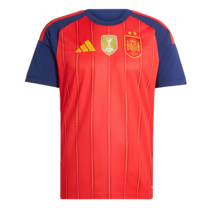 Maillot Espagne 2 etoiles domicile rouge champions du monde 2026
